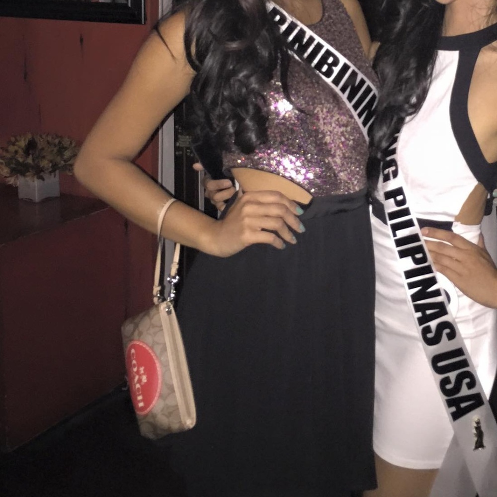 Forever 21 Cut-Out Sequins Dress